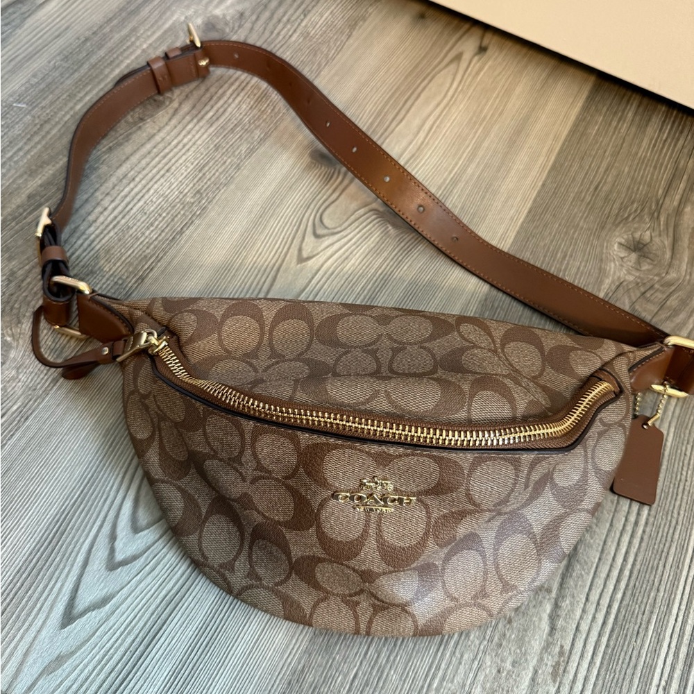 Coach Tan Signature Crossbody Bag